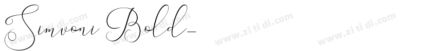 Simvoni Bold字体转换